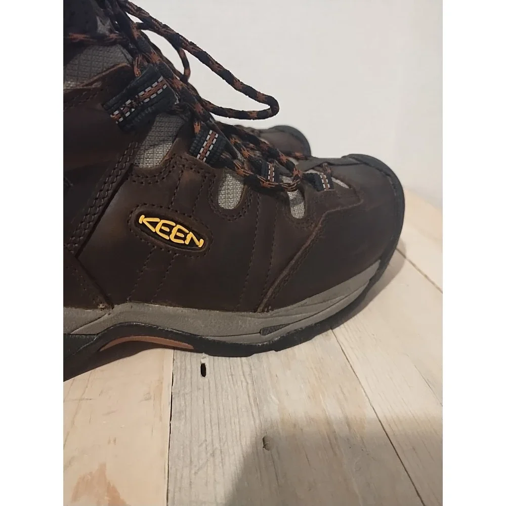Keen Utility Men's Detroit XT Mid Soft Toe Waterproof Work Boots Brown Size 12 D